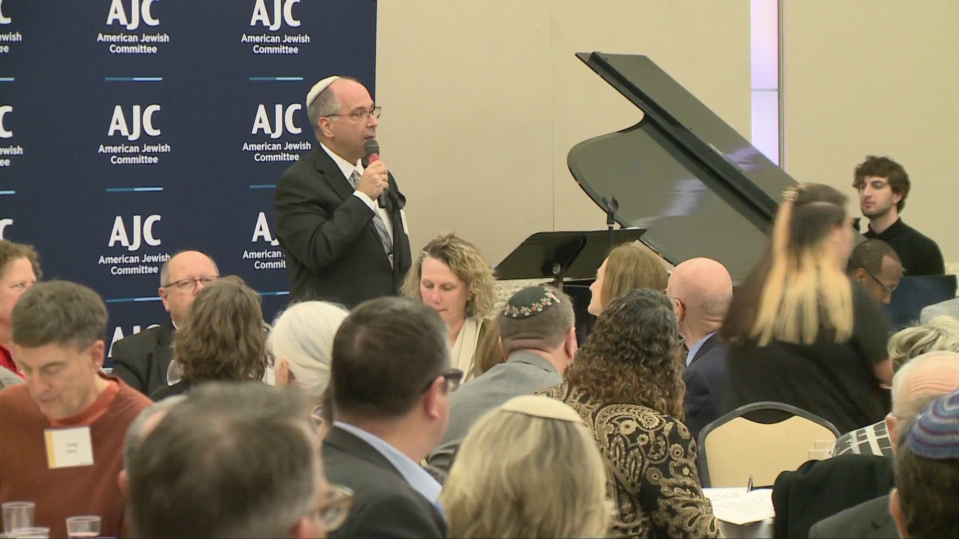 It's the first time in three years that the American Jewish Committee has been able to hold the event in person.