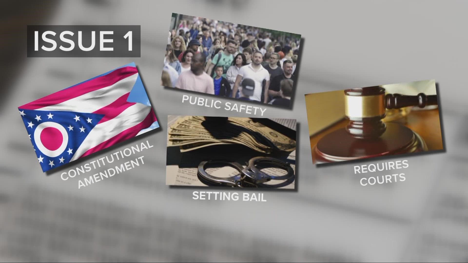 If Issue 1 is passed, it would require judges to consider public safety along with other factors when setting bail.