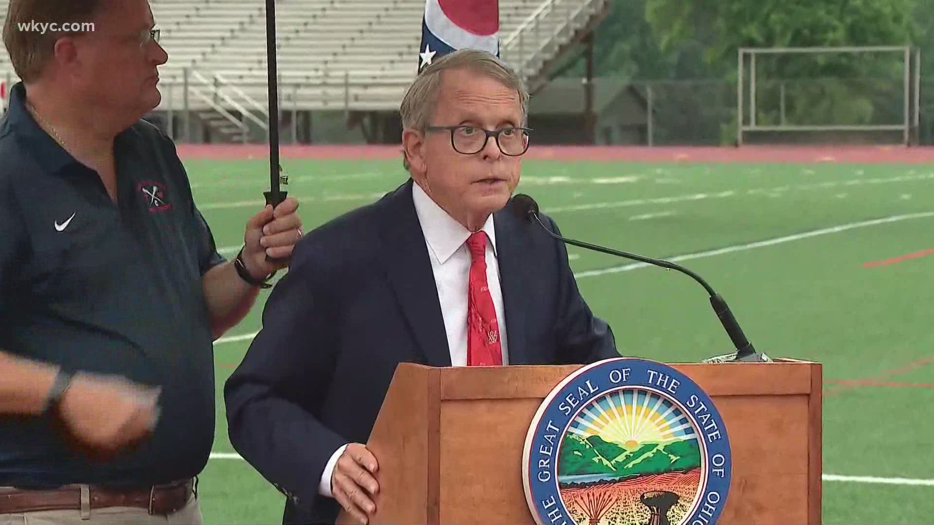Ohio Gov. Mike DeWine addresses his concerns about the state's vaccination rates.