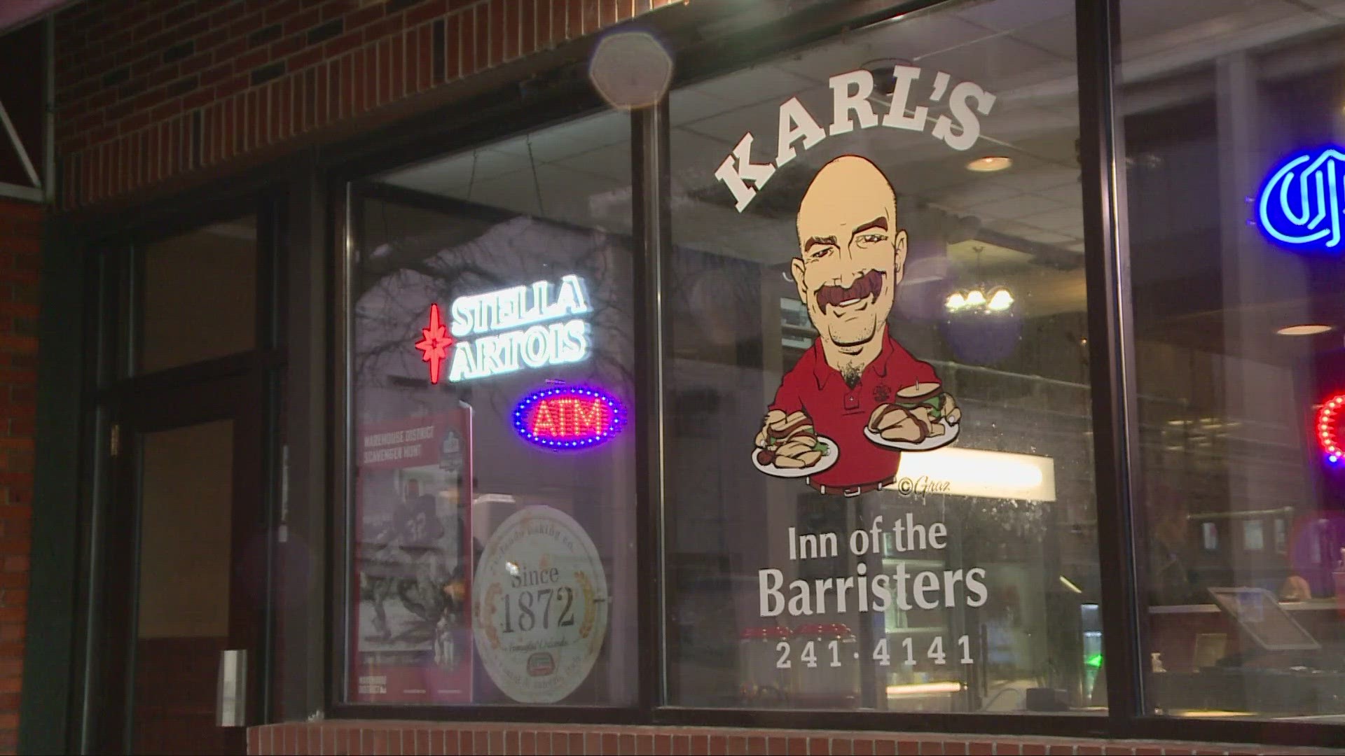 Karl's Inn of the Barristers will close after serving customers on St. Patrick’s Day. However, Barrister's Deli on Hamilton Avenue will remain open.