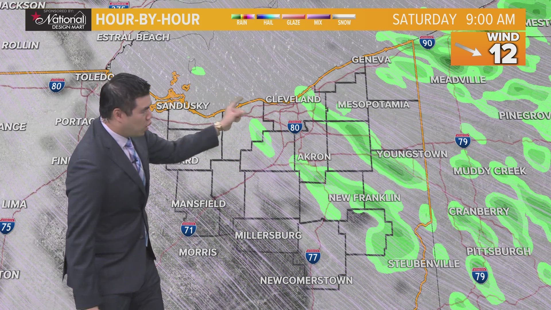 Saturday is expected to be somewhat soggy, but it will not be a washout by any means.