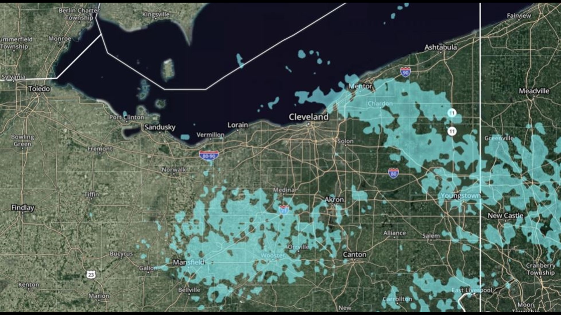 Lake effect snow in Northeast Ohio Live weather updates