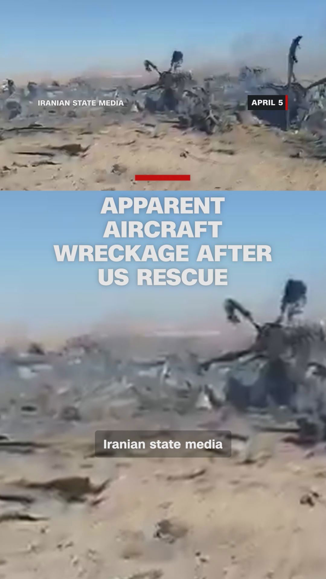 Apparent Us Apparent aircraft wreckage after US rescue | wkyc.com