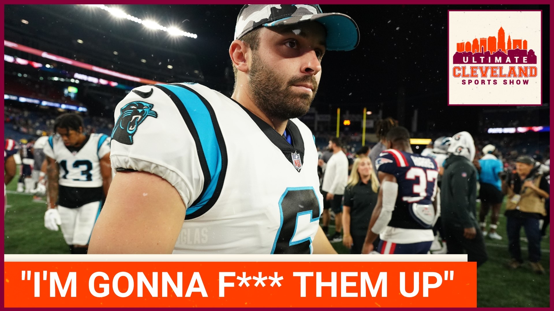 Carolina Panthers QB Baker Mayfield can't get his mouth shut when it comes to talking trash.