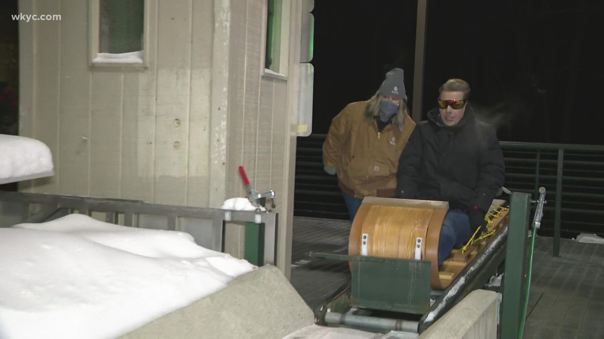 Now THIS is fun. We sent 3News' Austin Love to the Strongsville Toboggan Chutes and Chalet for a wintry ride.