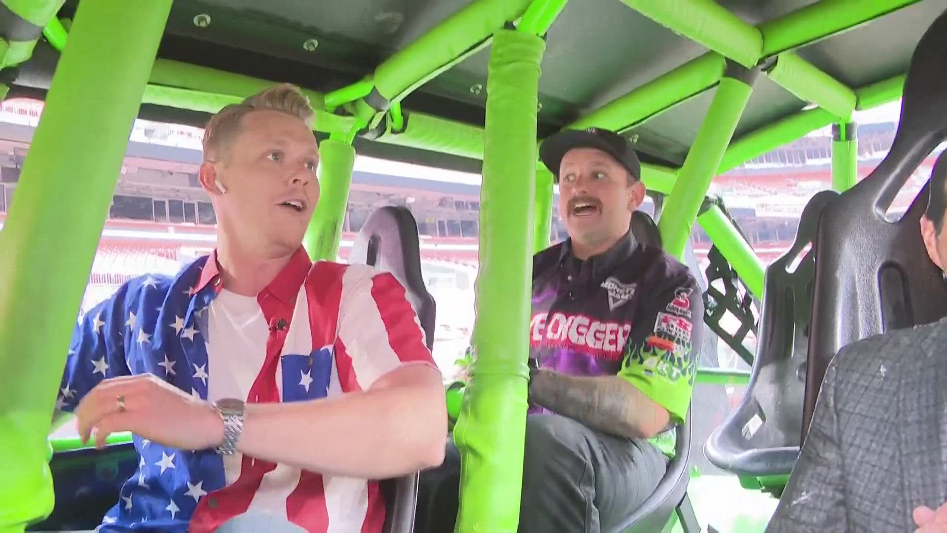 This is so much fun! 3News' Austin Love had the chance to take a ride in Grave Digger as Monster Jam returns to Cleveland Browns Stadium this weekend.