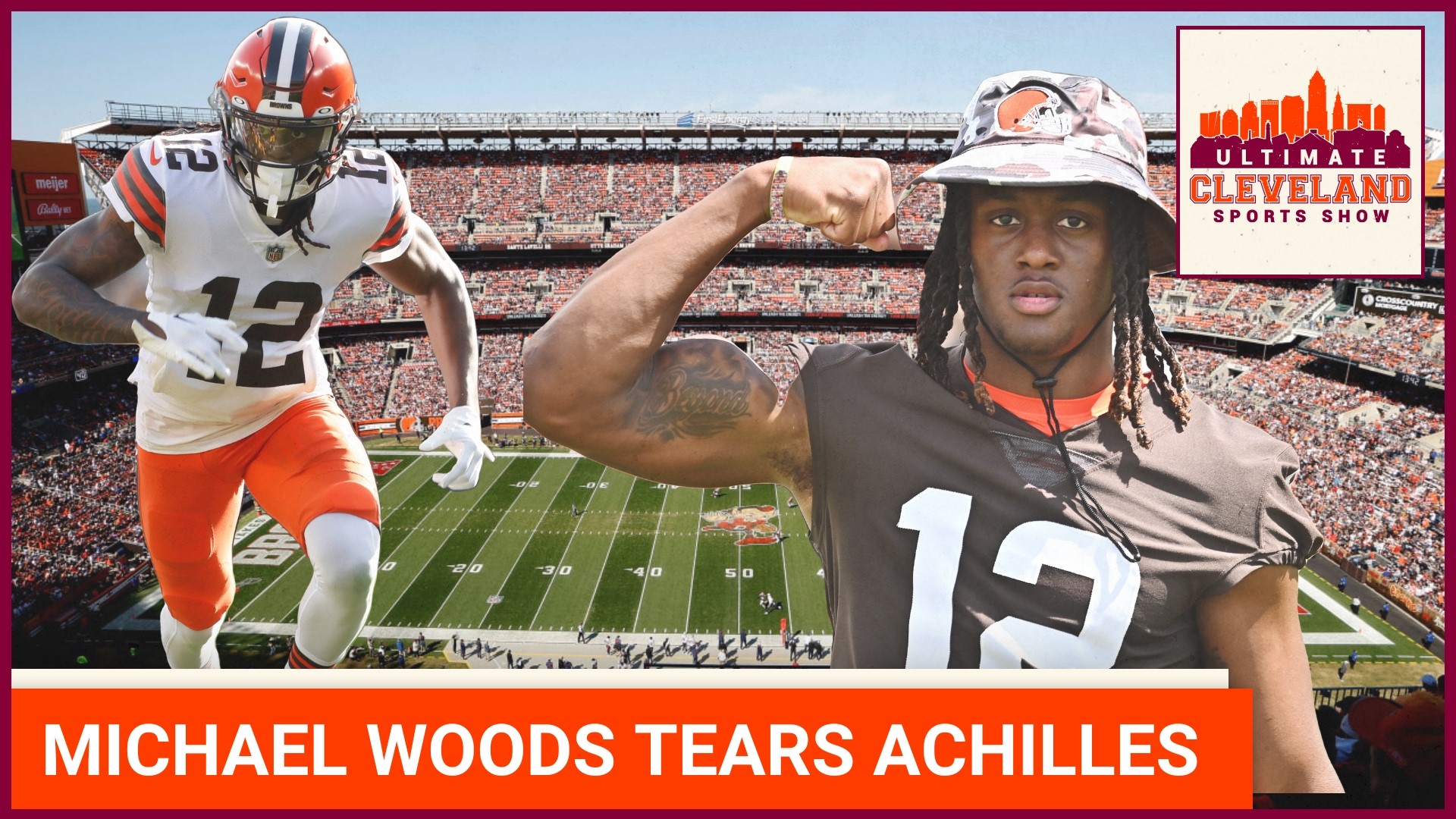 Cleveland Browns' wide receiver Michael Woods tears Achilles