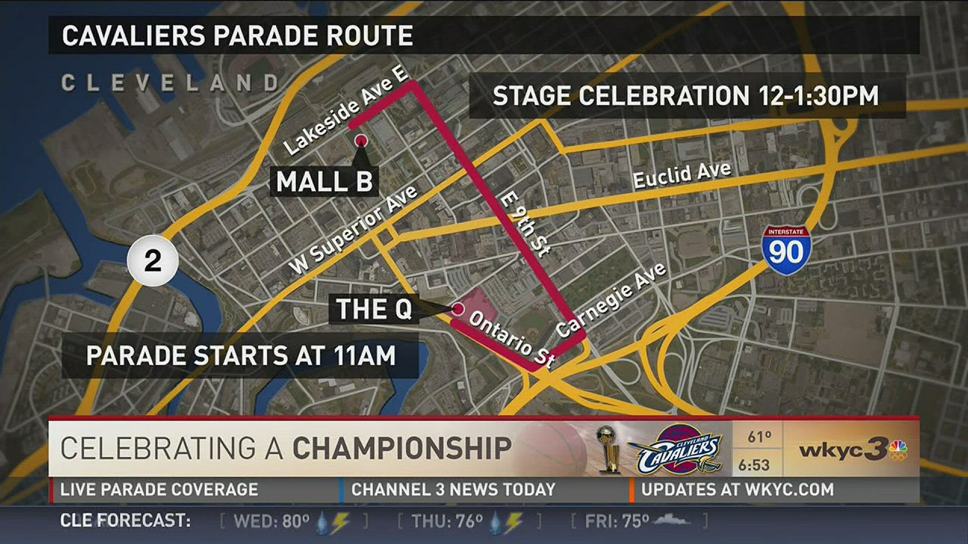 Parade Route Map: Where you can go