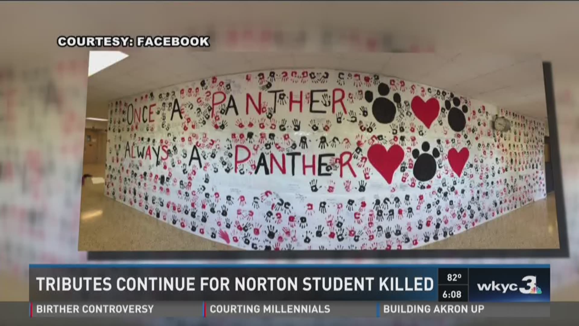 Tributes continue for Norton student killed