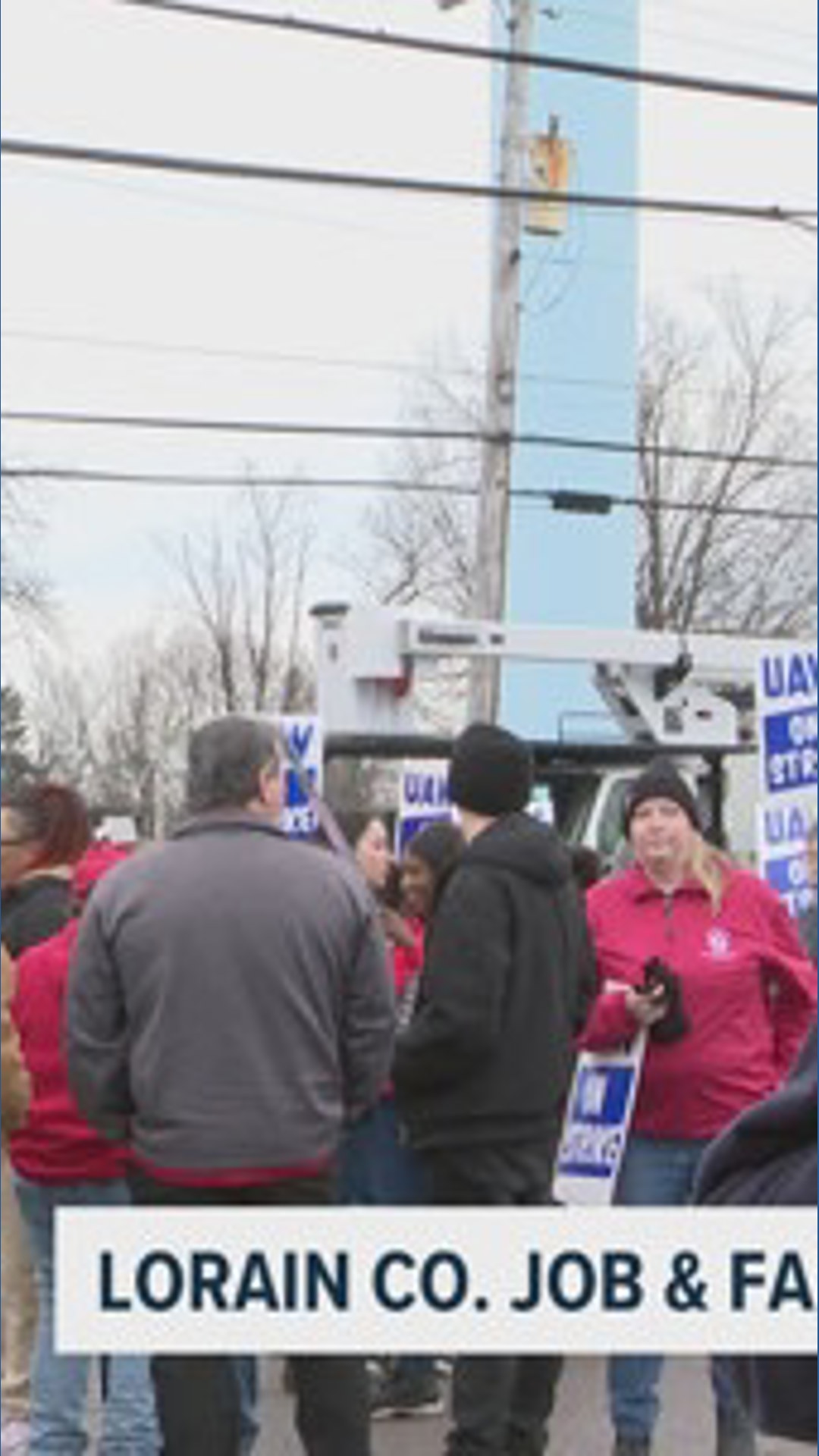 Lorain County Job & Family Services workers strike in Elyria