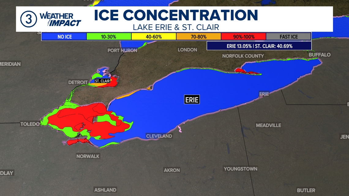Weather Blog | New Year's Day Great Lakes ice cover update