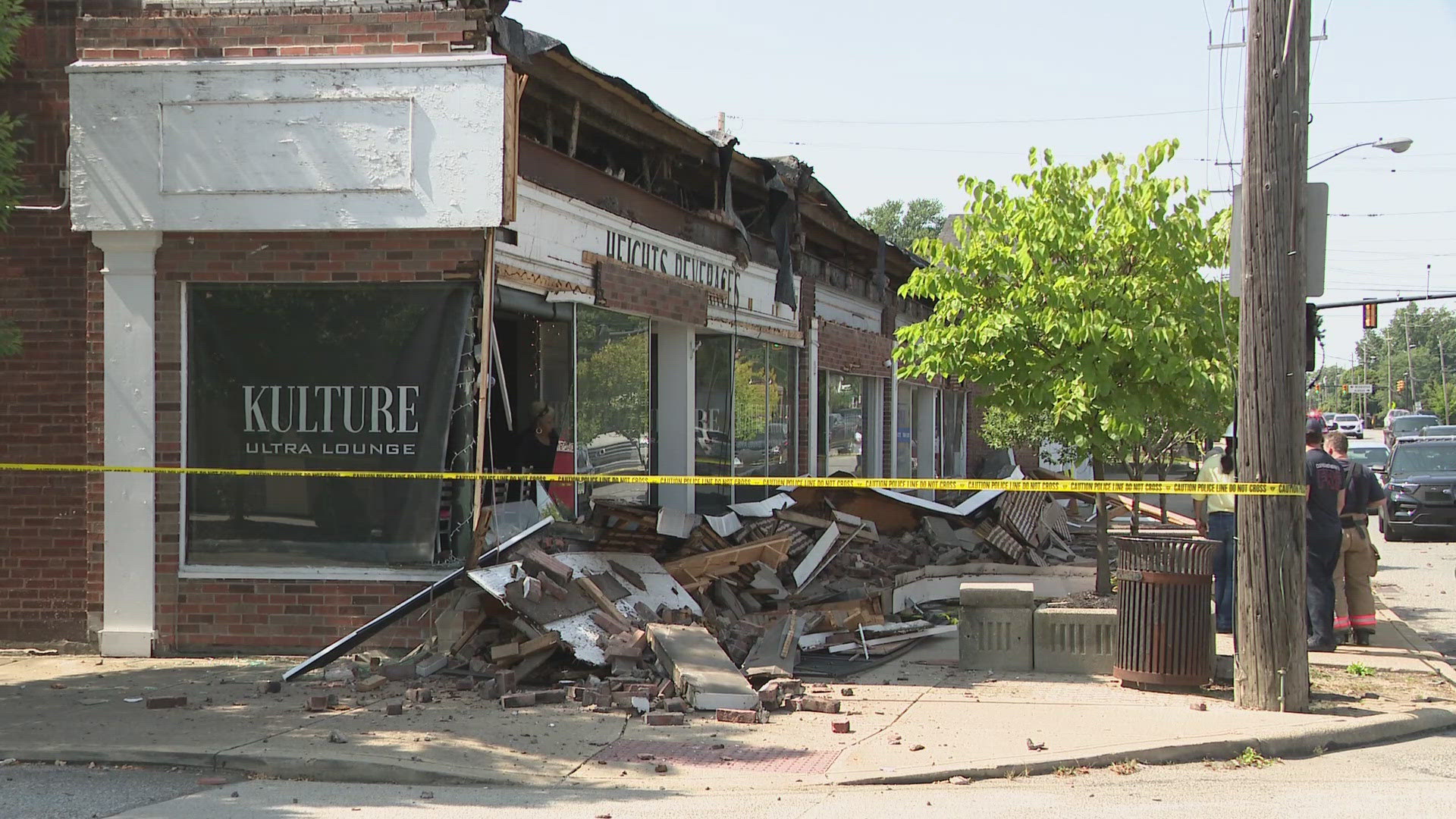 A Cleveland Heights firefighter confirmed to 3News that no one was hurt during the collapse.