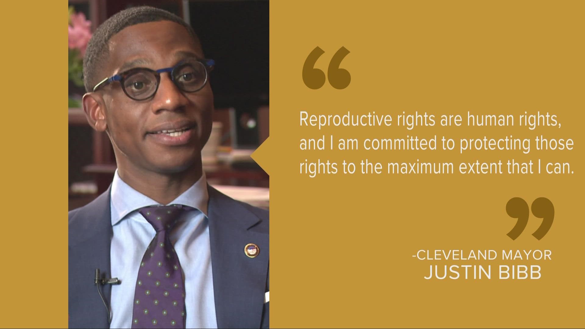 Cleveland Mayor Justin Bibb has announced new policies following the overturning of Roe v. Wade.