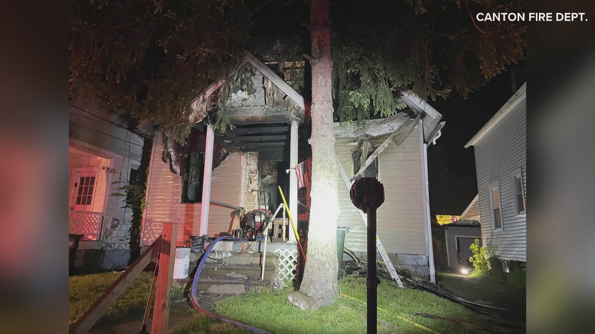 A man was found dead in Canton when firefighters responded to the scene of an overnight house fire in the 200 block of Lincoln Avenue NW.