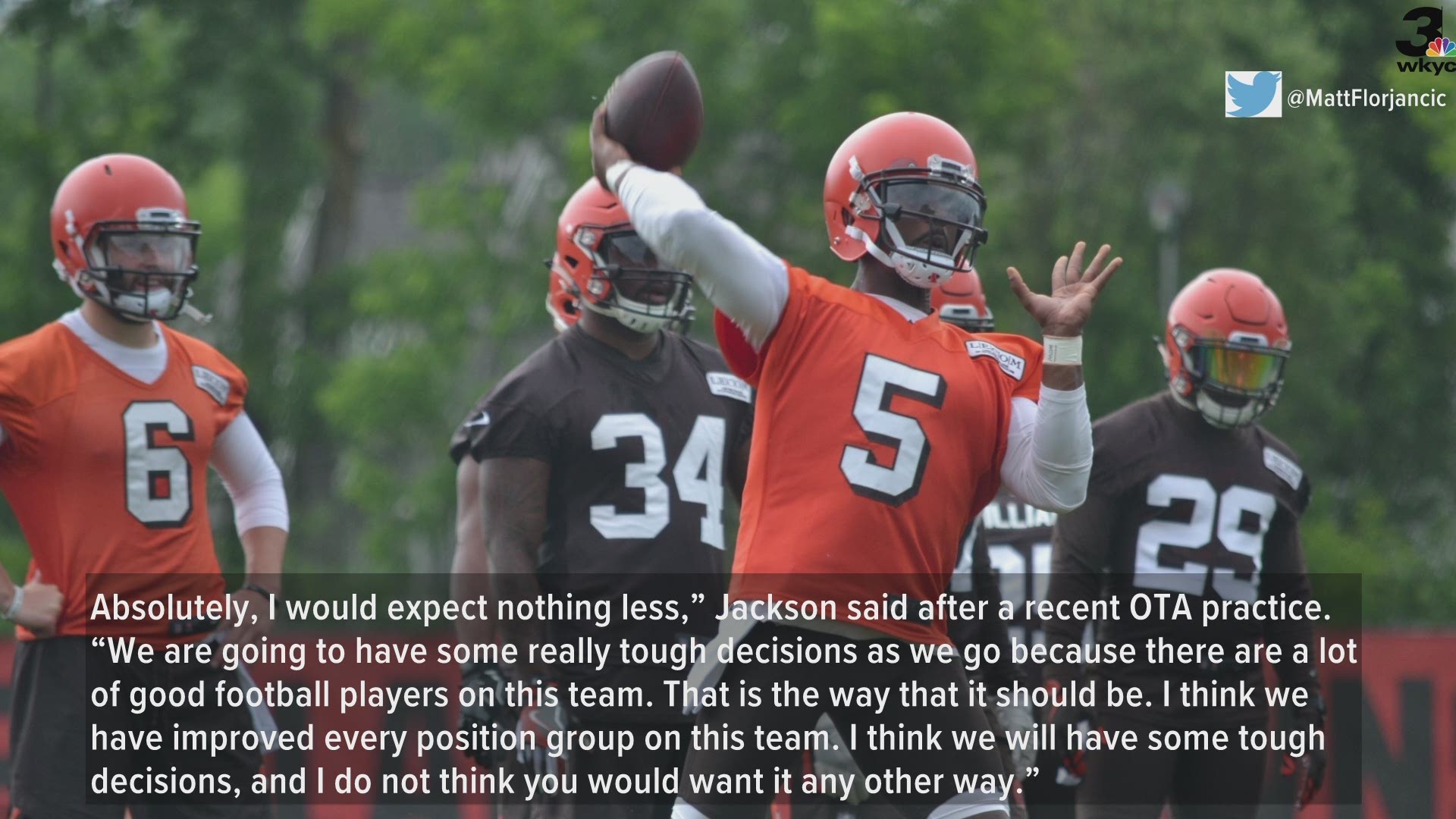 Cleveland Browns set to open training camp on Thursday, July 26