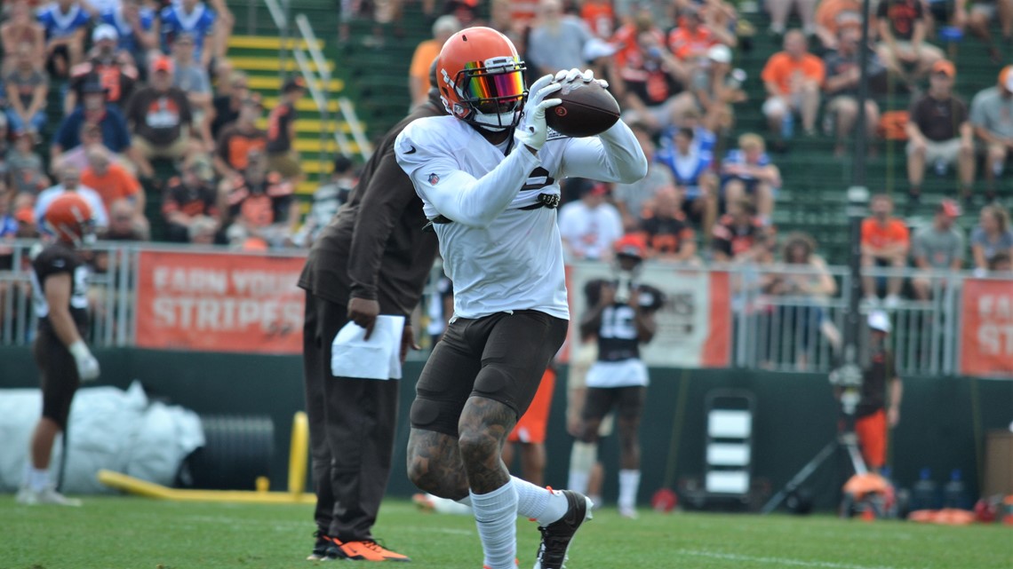 Odell Beckham Jr., Baker Mayfield worked timing routes during an exclusive  one-on-one drill at practice: What we learned from Day 8 at Browns camp 