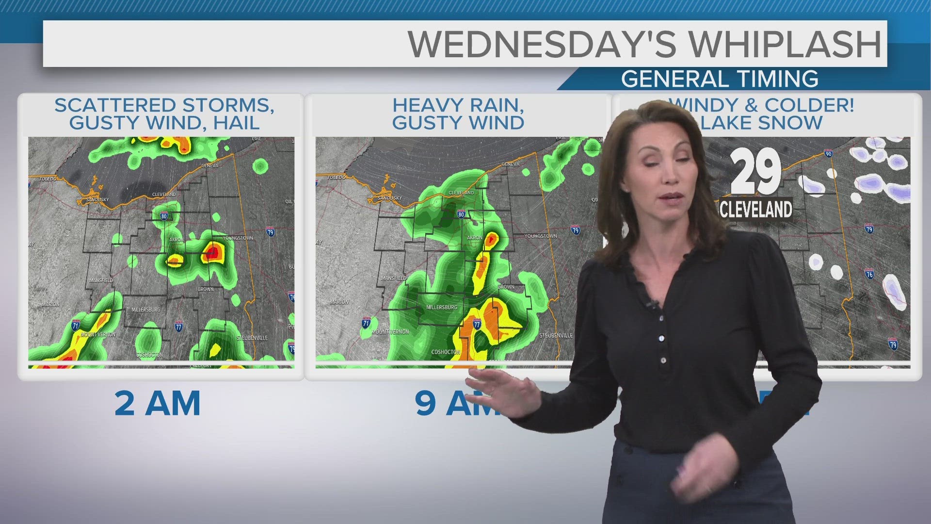 Damaging winds and large hail look to be the primary threat.