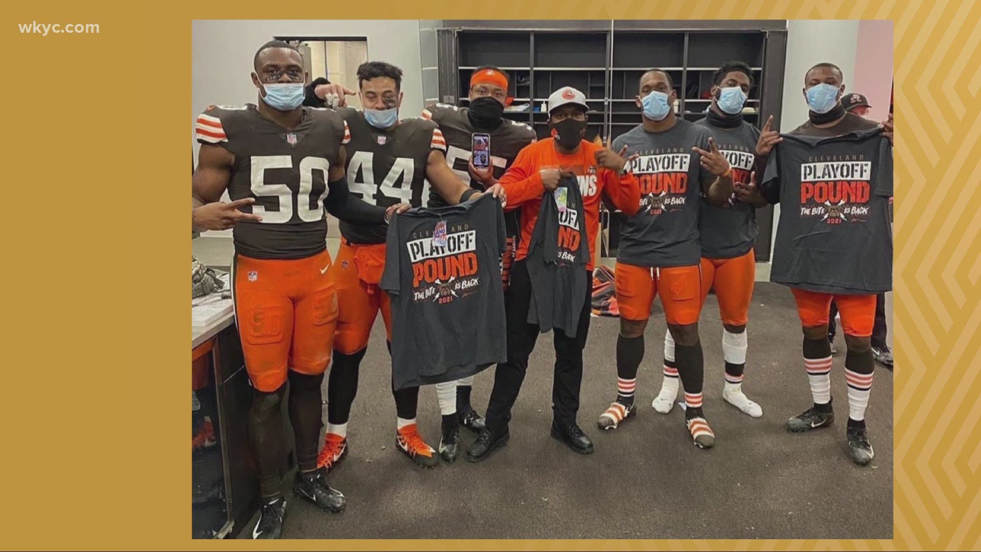 Since the Browns are going to the playoffs, we  have to get some new swag to celebrate with. Romney Smith has all the details of the new playoff gear.