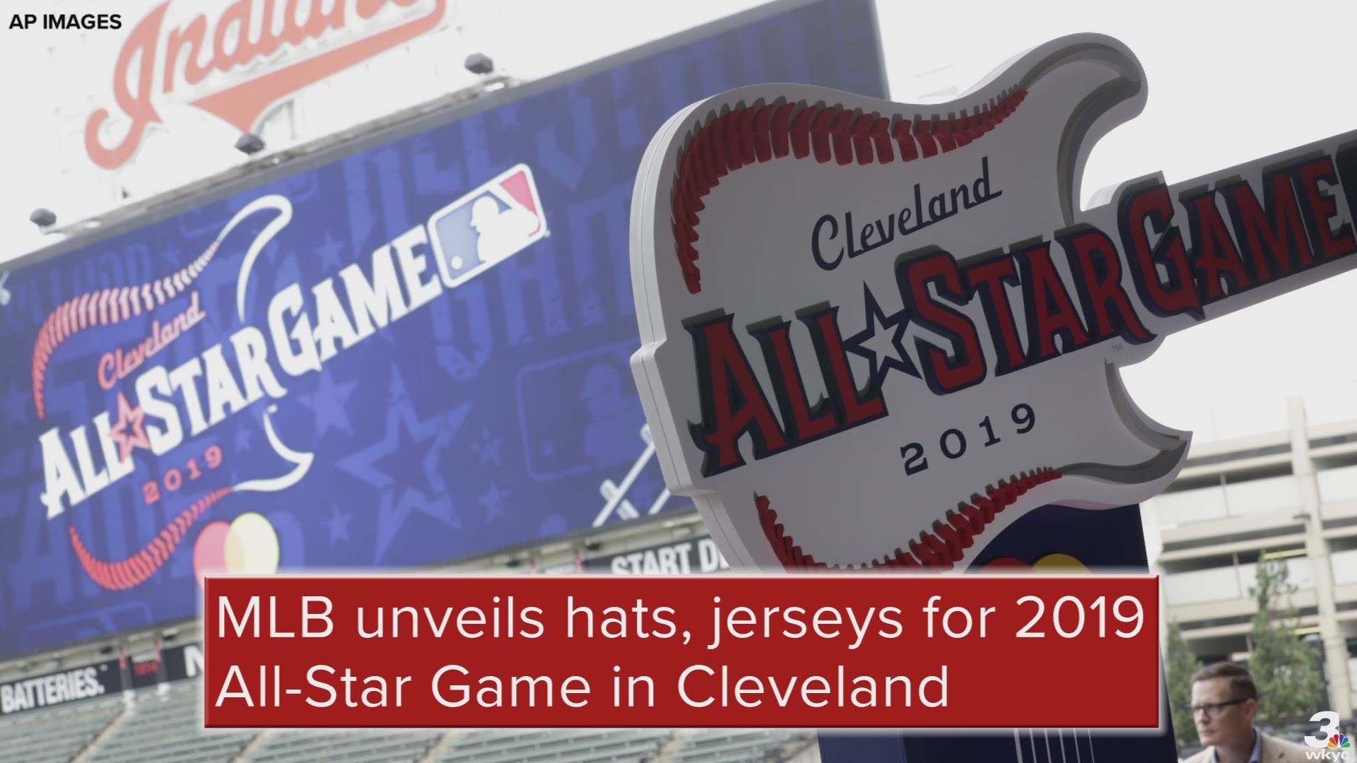 On Friday, Major League Baseball unveiled the caps and workout jerseys that will be worn during the 2019 MLB All-Star Game in Cleveland.