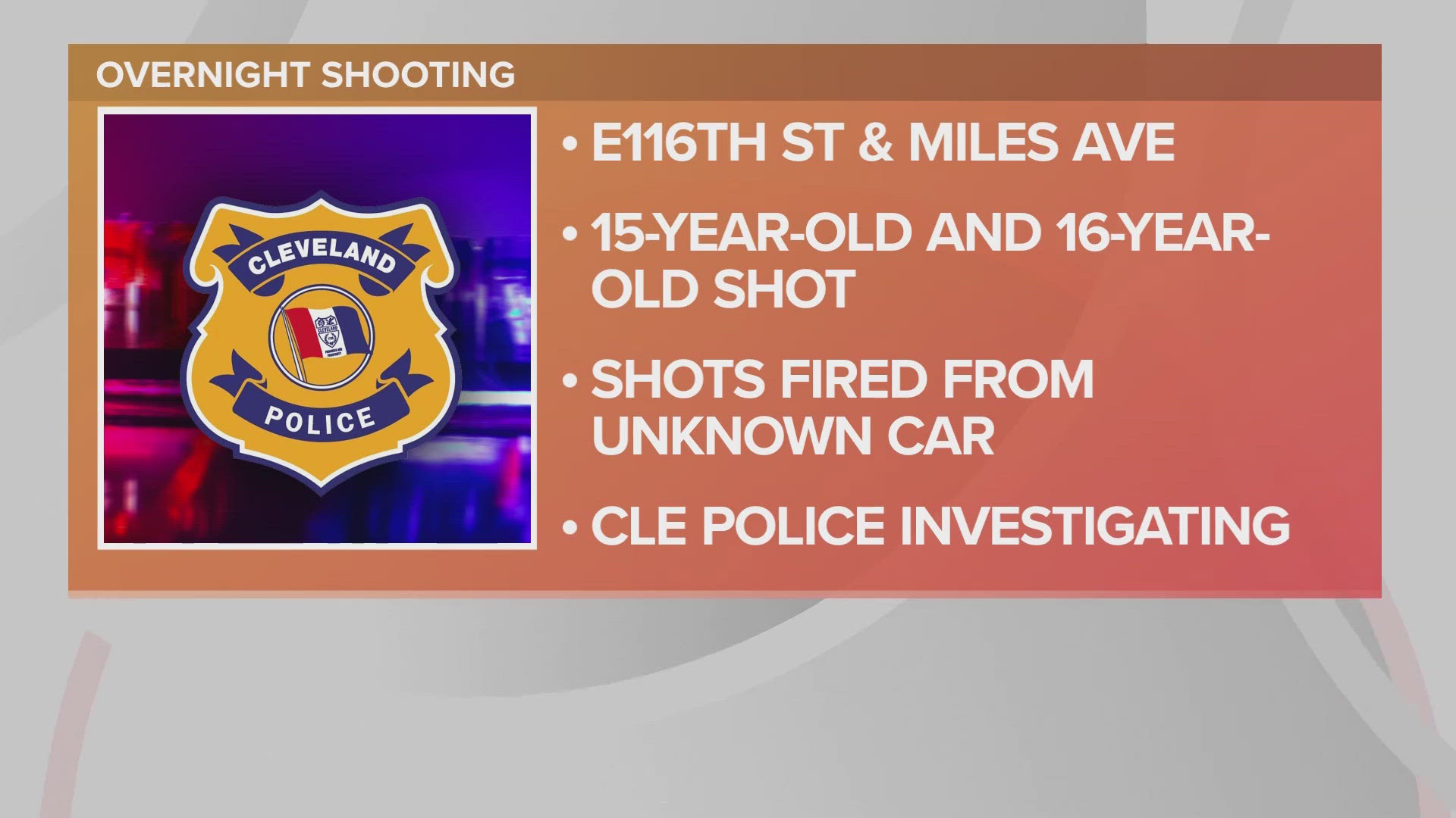 2 teens taken to hospital following overnight shooting in Cleveland ...