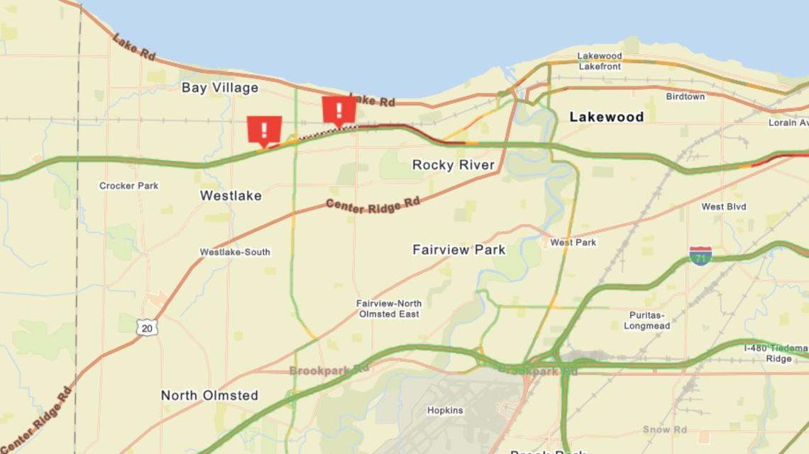 Traffic alert: Crash closes I-90 West near Clague Road