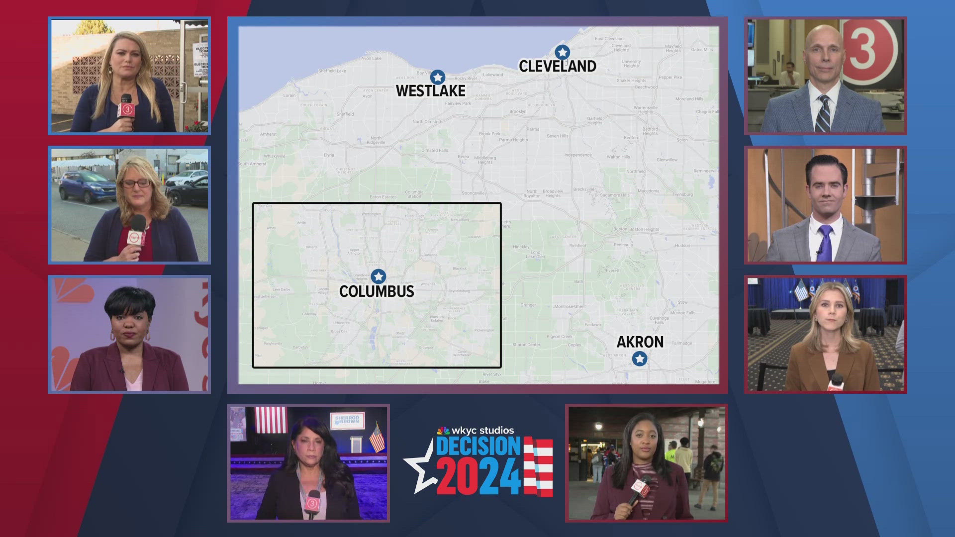 Polls are open in Ohio as voters cast their ballots on a variety of issues and races – including the 2024 presidential race of Kamala Harris vs. Donald Trump.