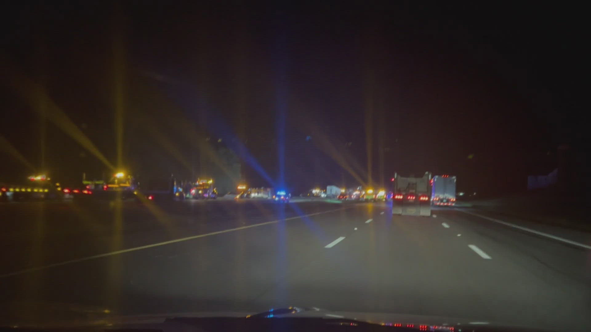 We have new video from the scene of the crash on I-71 in Richland County.