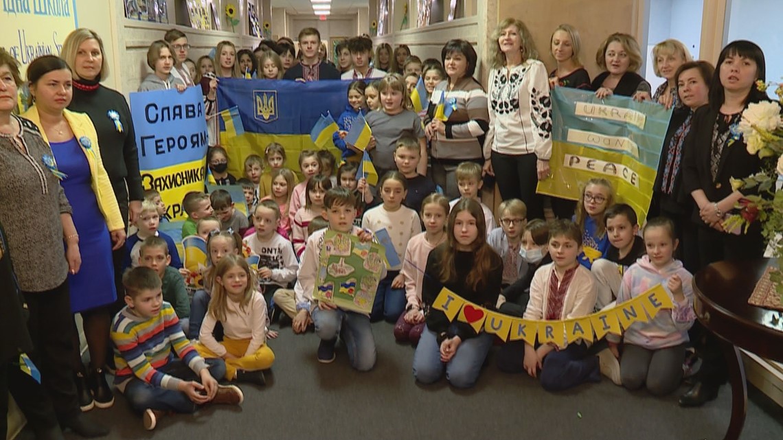 Students at Ridna Shkola react to Russian Invasion - Vimarsana News