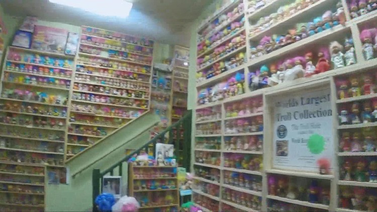 Mike Polk Jr. visits the largest Troll doll collection in the world in Alliance