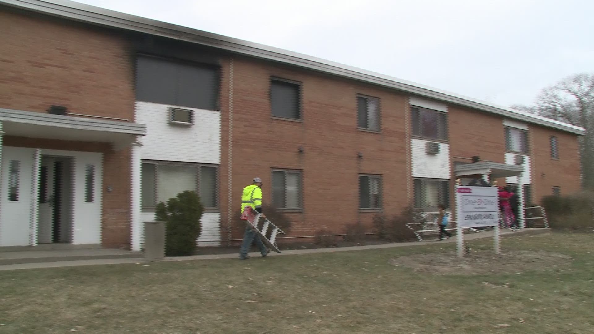 A three-year-old girl was killed in an apartment fire on Sunday. No one else was injured.