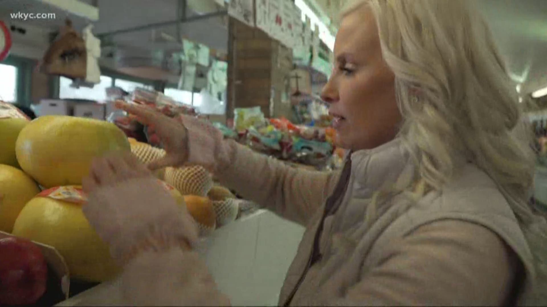 Dec. 12, 2018: Monica Potter may love to cook, but we were surprised to hear that this Cleveland native hasn’t spent much time at West Side Market. So she got a tour and a taste of all the market has to offer from our own resident foodie, Dave Chudowsky.