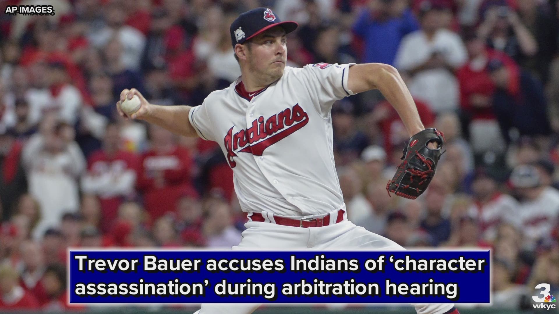 Starting pitcher Trevor Bauer has accused the Cleveland Indians of ‘character assassination’ during their arbitration hearing.