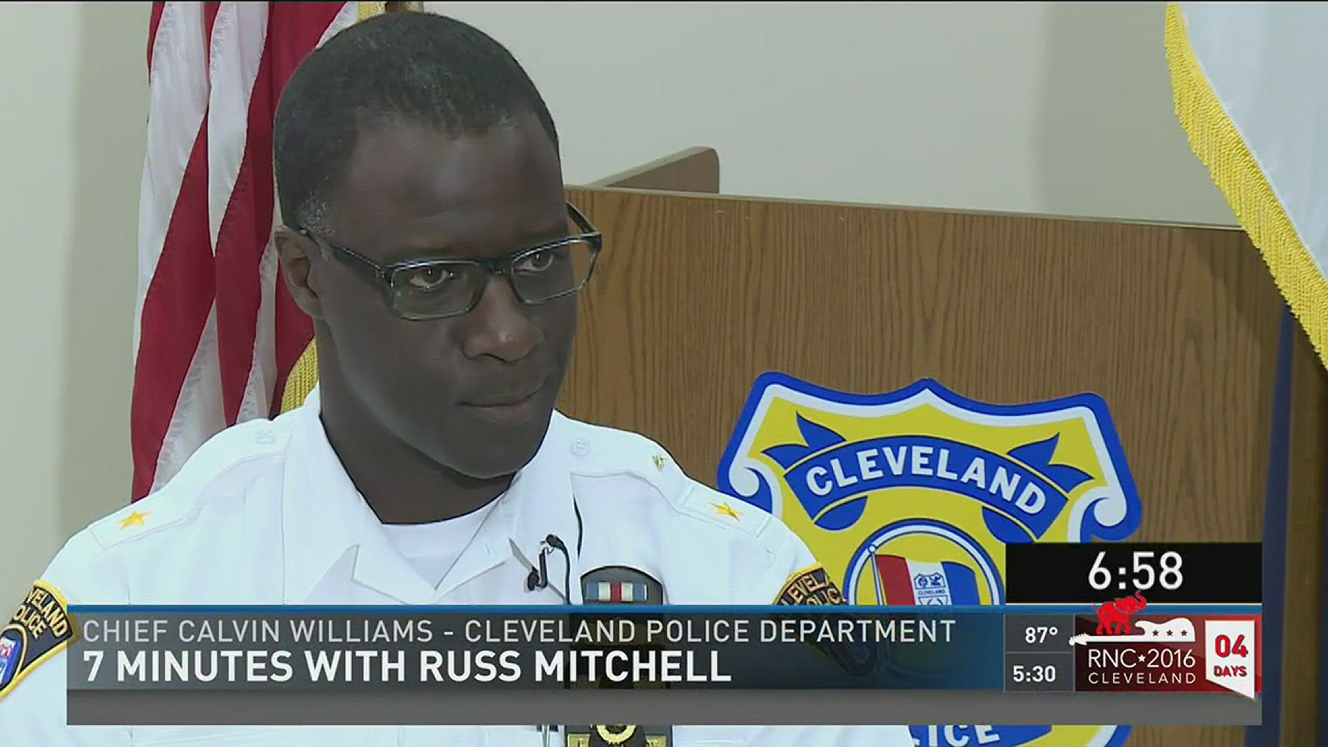 Chief Calvin Williams joins 7 Minutes with Russ Mitchell