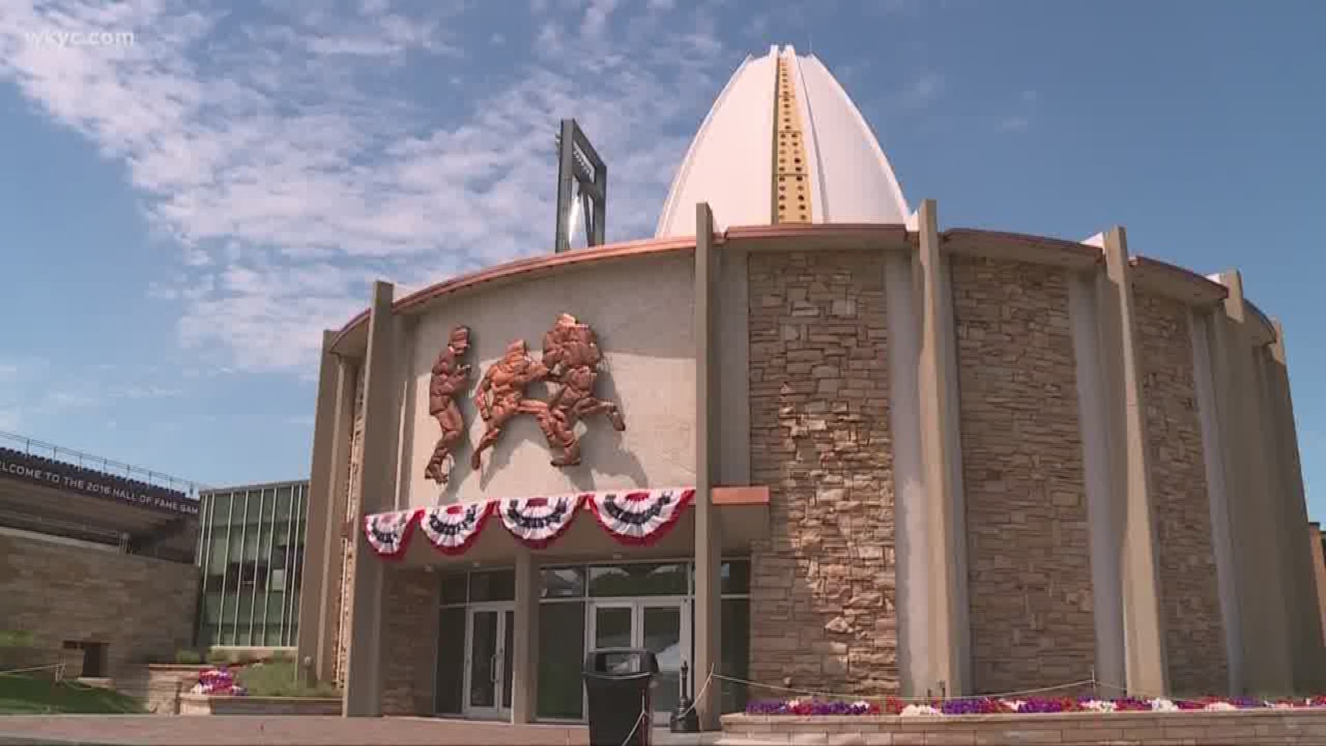 Aug. 2, 2018: A major renovation project continues at the Pro Football Hall of Fame in Canton. WKYC's Austin Love takes a closer look.