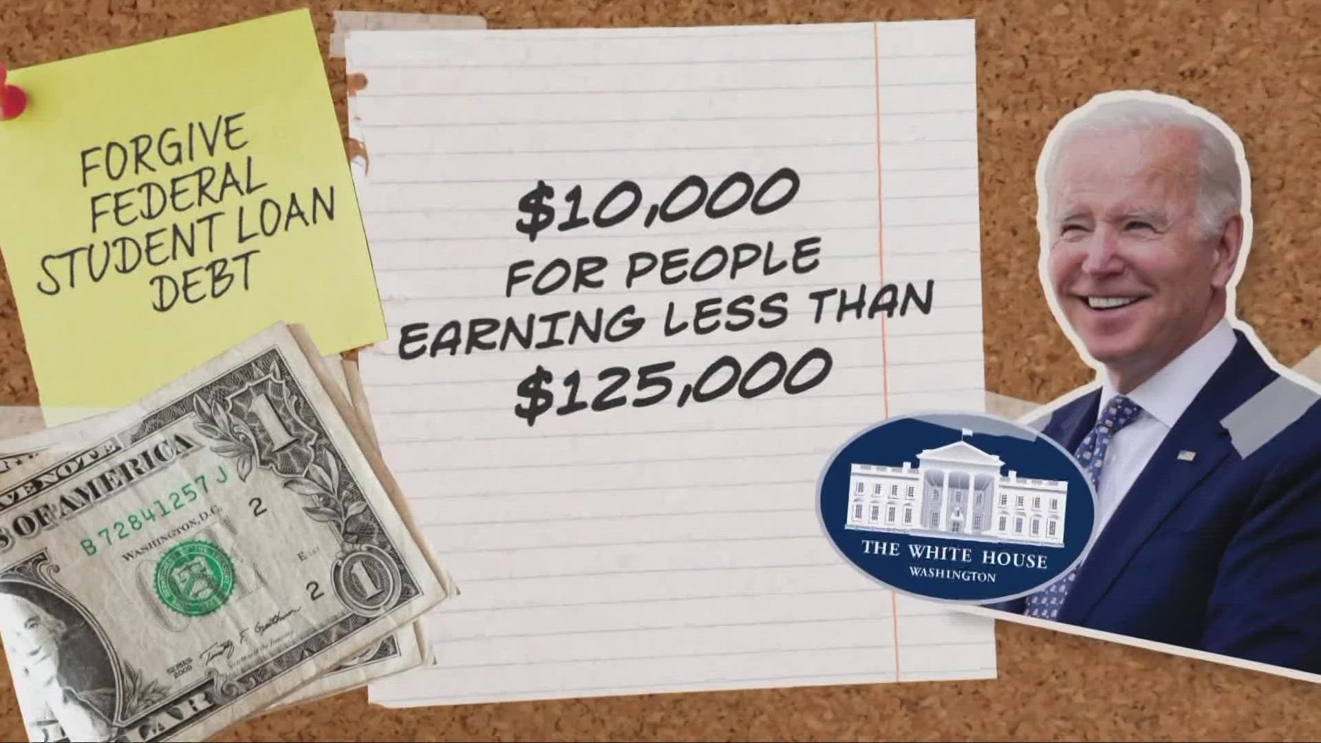 President Joe Biden has faced pressure from liberals to provide broader relief to hard-hit borrowers, but also from Republicans questioning the fairness.