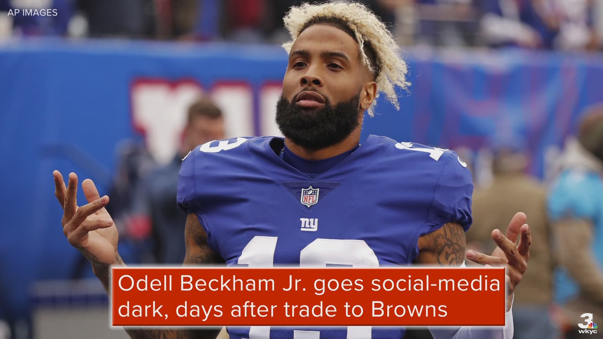 Odell Beckham Jr. has announced, and since deleted an Instagram post, that he is going social-media dark days after being traded to the Cleveland Browns.