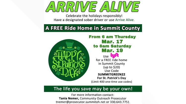 Arrive Alive: Summit County program returns to help keep people safe over St. Patrick's Day holiday