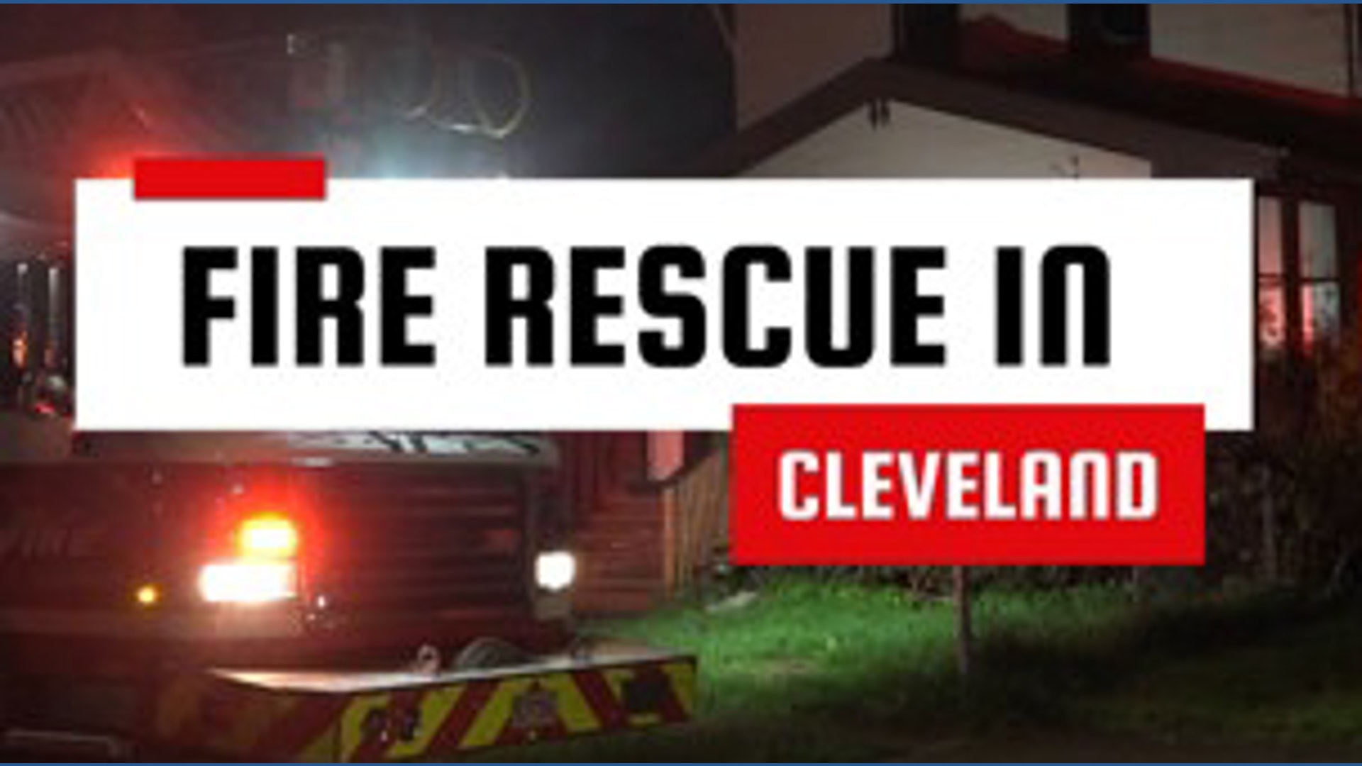 Fire crews rescue a man while responding to house fire in Cleveland ...