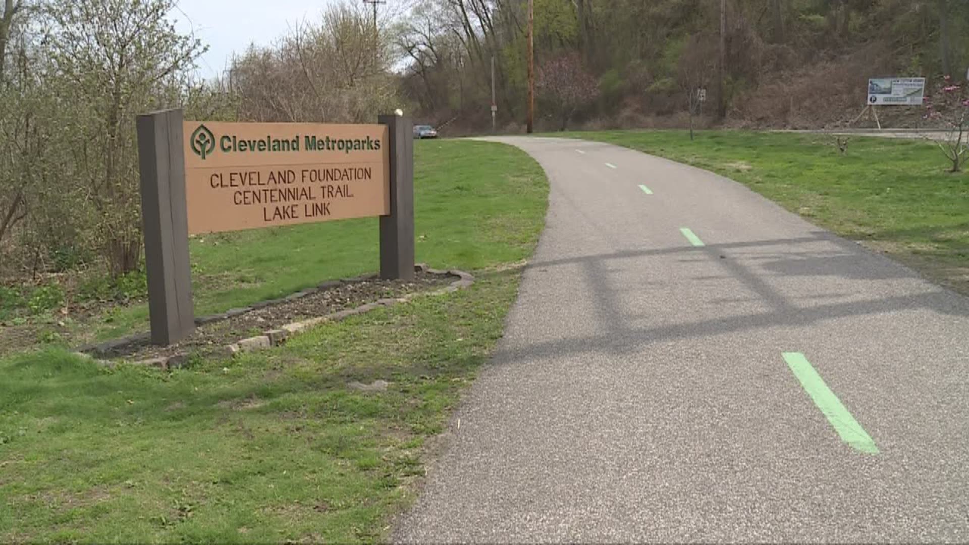 Ground stability issues on Cleveland Metroparks Lake Link trail