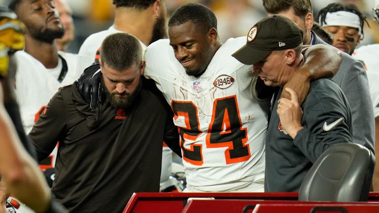 Browns star RB Nick Chubb undergoes knee surgery, will need 2nd operation  to repair torn ligament