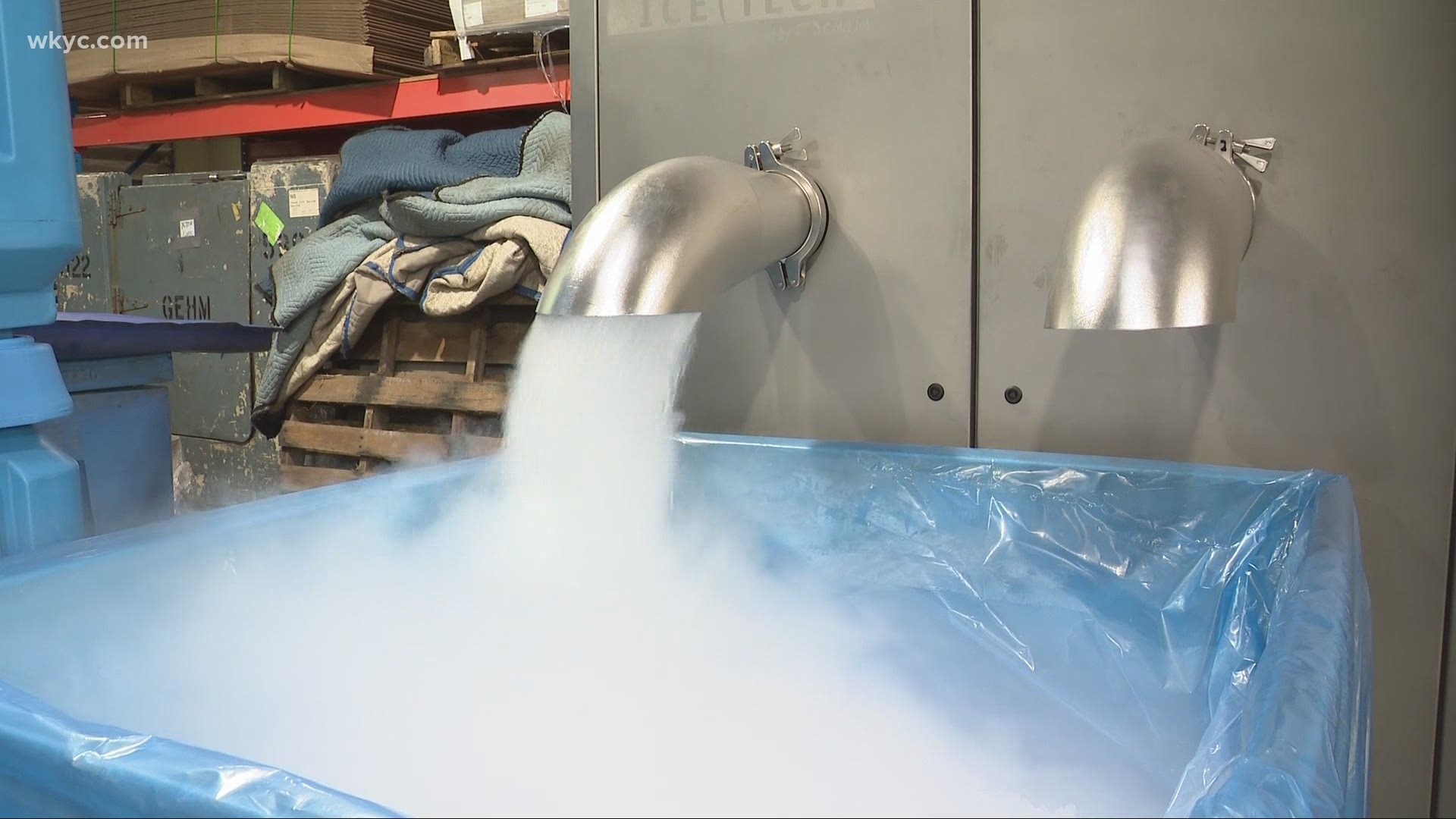The company, founded more than 120 years ago, is now the sole manufacturer of dry ice in Northeast Ohio. Lynna Lai reports.