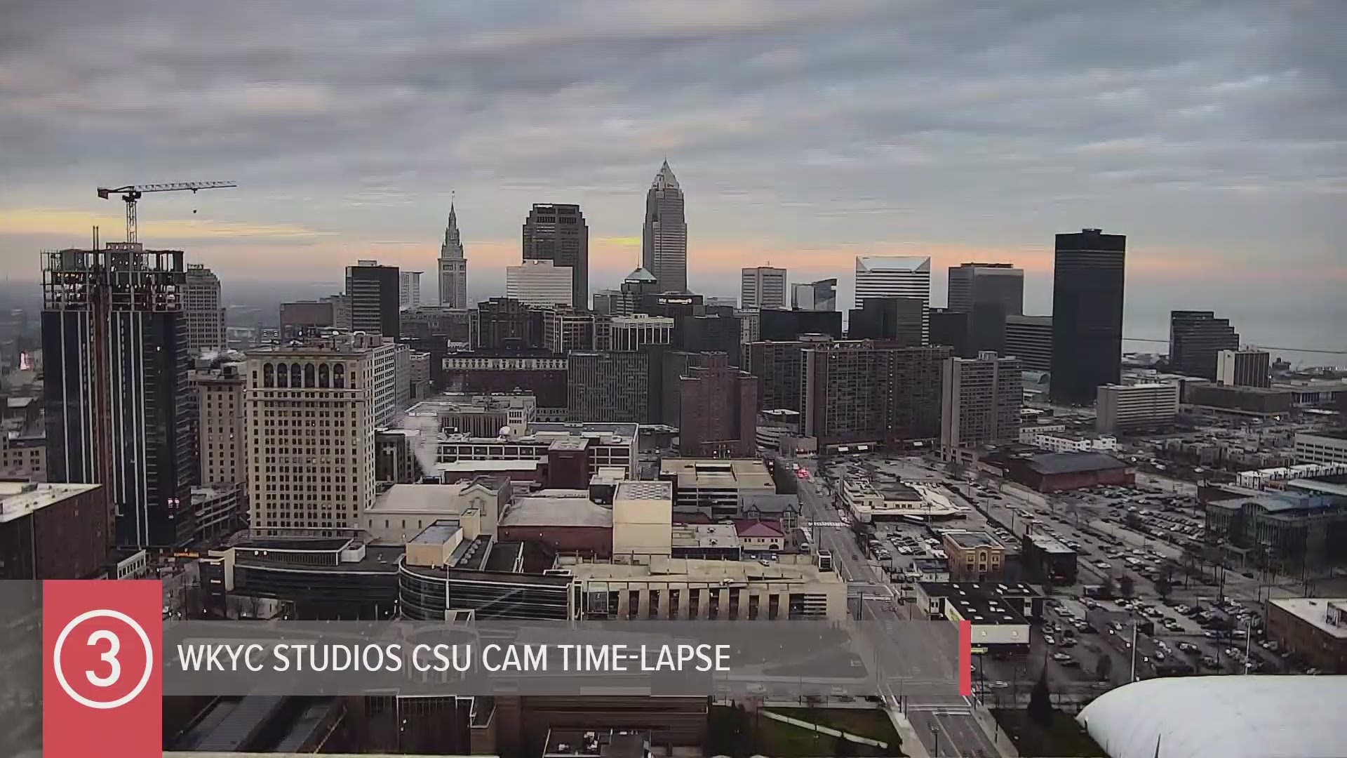 We actually saw some blue skies on Tuesday in the Cleveland area. Here's today's weather time-lapse from the WKYC Studios CSU Cam. #3weather