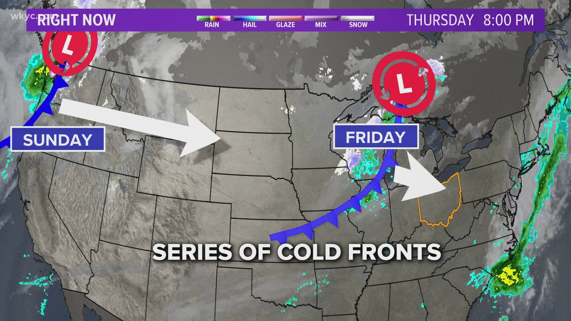 Weather Map Right Now 11 P.m. Weather Forecast For November 12, 2020 | Wkyc.com