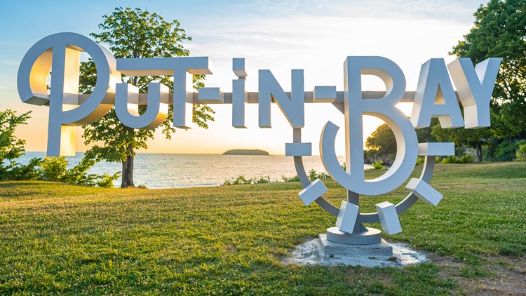 Put-in-Bay unveils new script sign at South Bass Island State Park