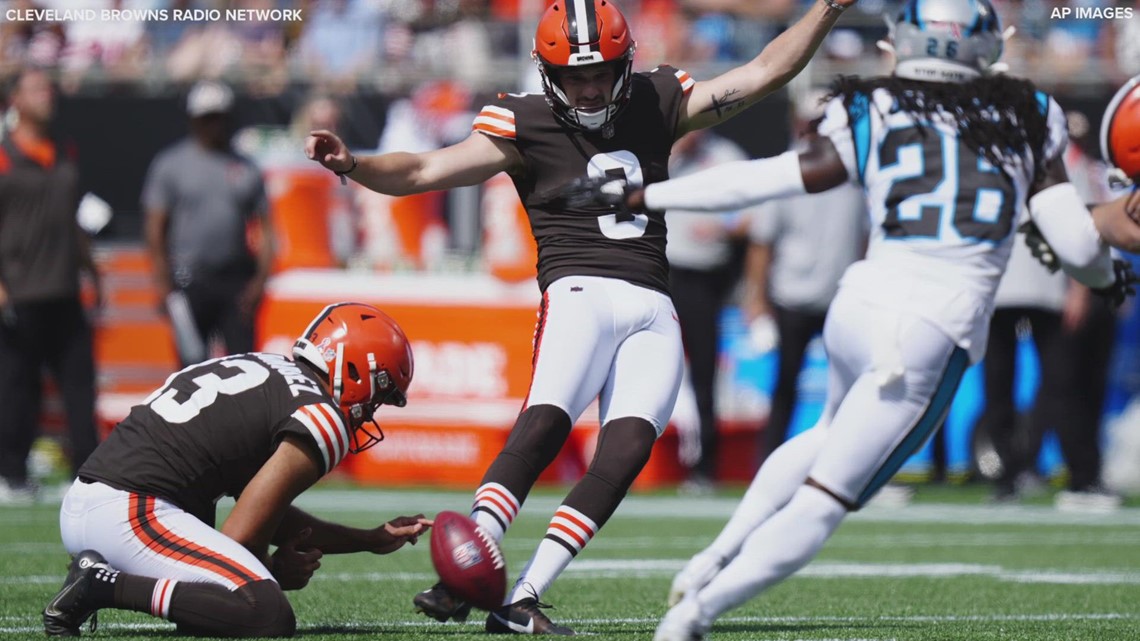 Cleveland Browns kicker Cade York 70-yard field goal