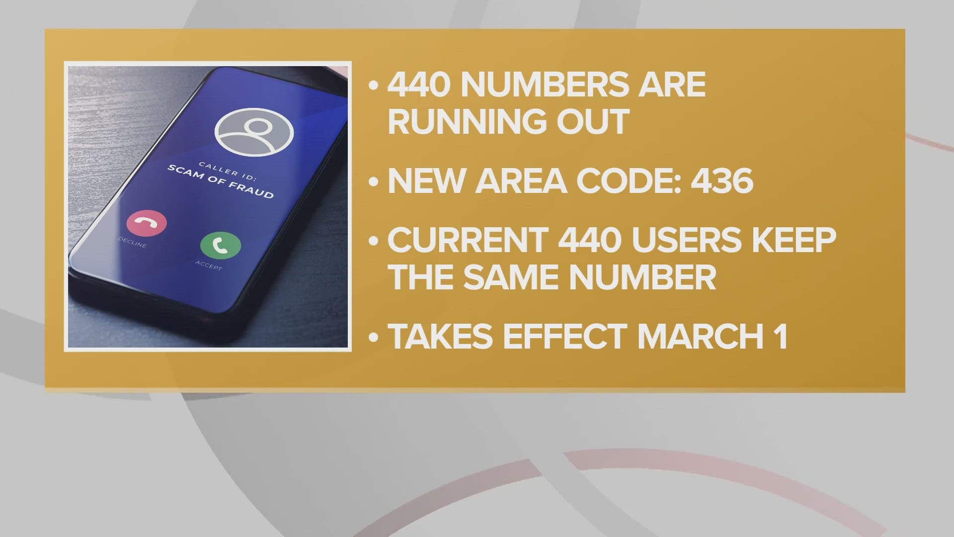 A new area code is coming to Northeast Ohio starting March 1. Welcome to the 436. It comes as officials say the 440 area code is now running out of numbers.