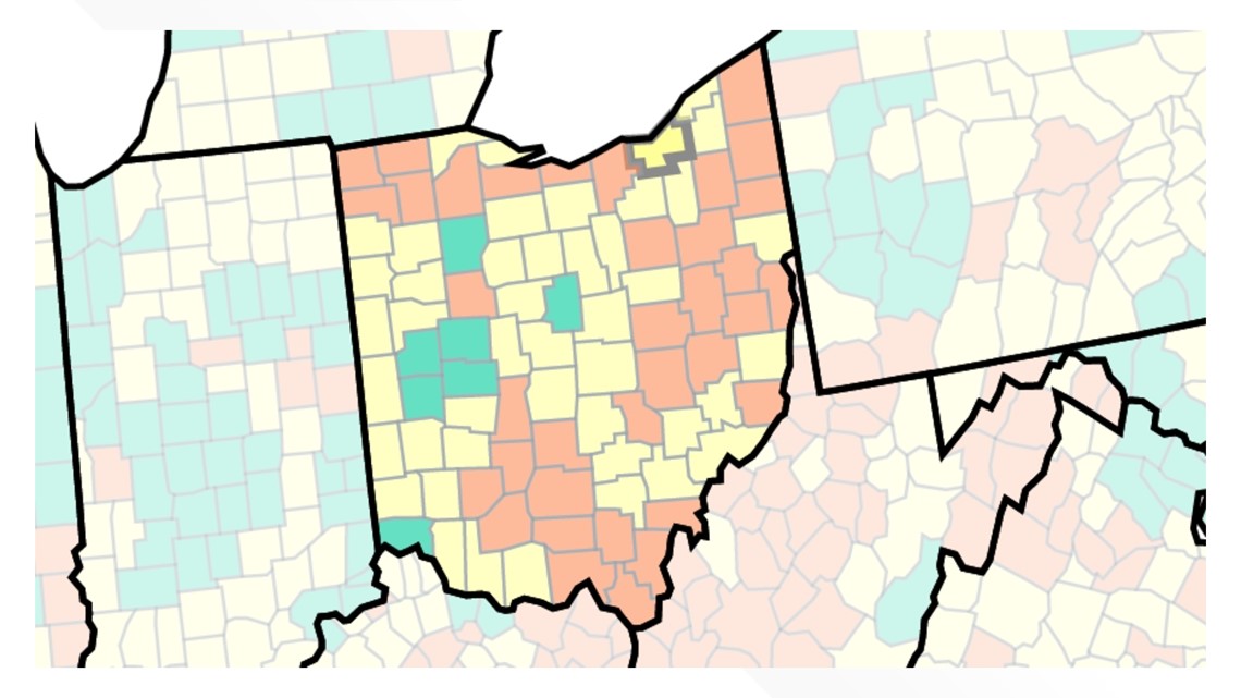 Cuyahoga County remains in CDC’s medium community level for COVID-19; several Northeast Ohio counties at high level