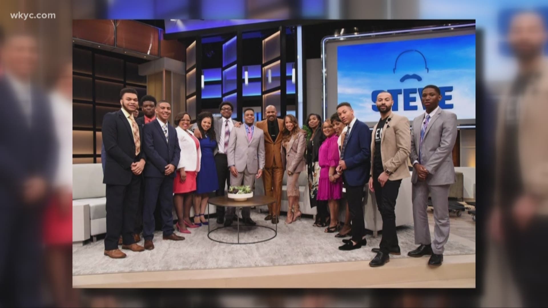 Steve Harvey awards 8 students scholarships to Kent State, where he was once a student. The scholarships will cover cost of attendance, or roughly $23,000 per student.
