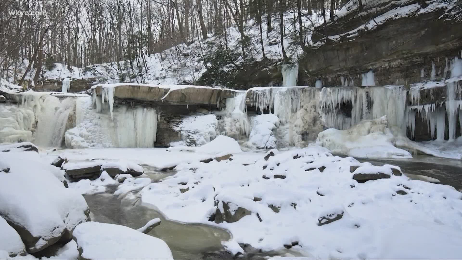 Feb. 19, 2021: Tinker Creek has transformed into a frozen masterpiece. It's the latest stop in our GO-HIO adventures with 3News' Matt Standridge.