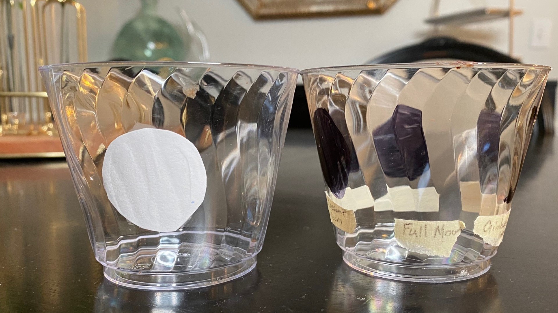 Mom Squad Teach lunar phases with two cups and a Sharpie